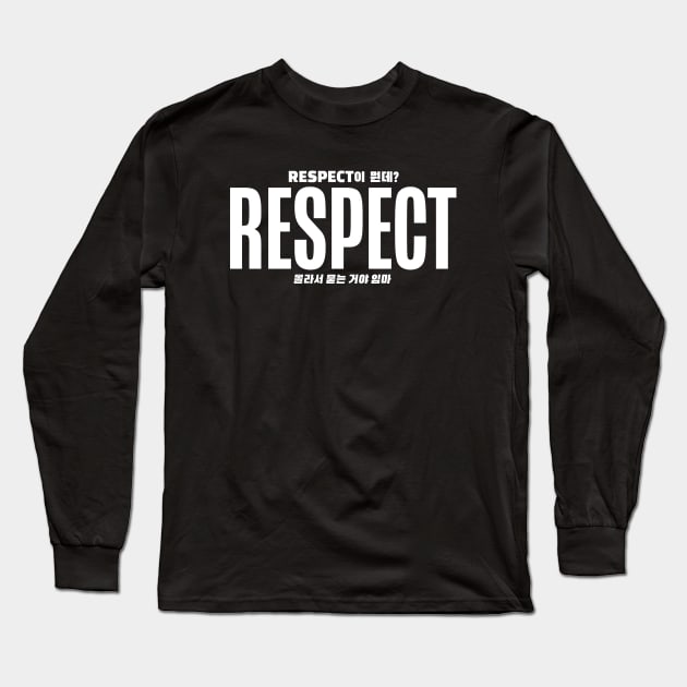 RESPECT - BTS Long Sleeve T-Shirt by courtliza